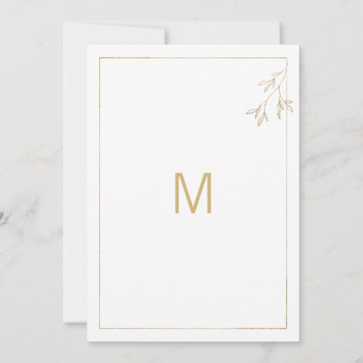 Luxe wit en goud minimalist Sweet 16 Kaart (Achterkant)