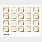 Luxe Wit Goud Zebra Print Body Butter Labels (Vel)