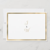 Luxe  witgouden bloemen Dank U Kaart (Achterkant)