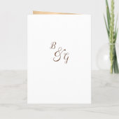 Luxe witgouden chic lovertjes Huwelijksprogramma Programma (Achterkant)