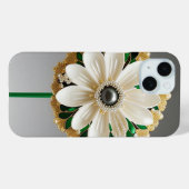 Luxe Witte Bloem Case-Mate iPhone Case (Achterkant (horizontaal))