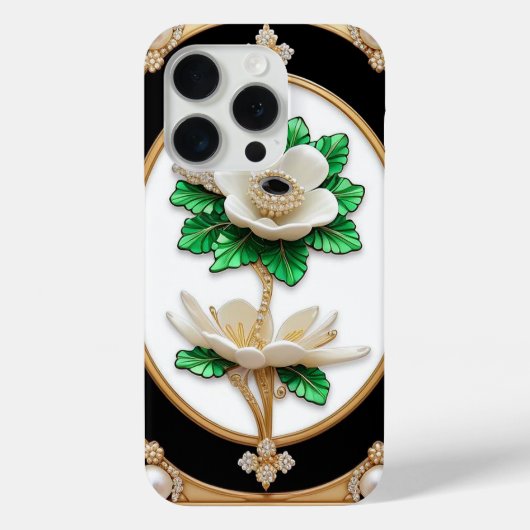 Luxe Witte Bloem Case-Mate iPhone Case (Achterkant)