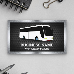 Luxe Witte Bus Sightseeing Tours Reisagent Visitekaartje