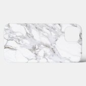 Luxe witte marmer Case-Mate iPhone case (Achterkant (horizontaal))