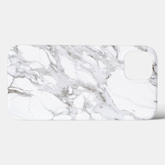 Luxe witte marmer Case-Mate iPhone case (Achterkant (horizontaal))