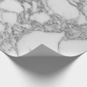 Luxe, witte marmer textuur cadeaupapier (Hoek)