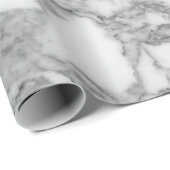 Luxe, witte marmer textuur cadeaupapier (Rol Hoek)
