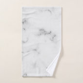 Luxe witte marmertextuur bad handdoek (Handdoek)
