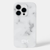 Luxe witte marmertextuur Case-Mate iPhone case (Achterkant)