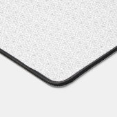 Luxe witte monogrammap set bureaumat (Hoek)