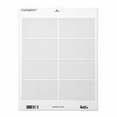 Luxe witte monogrammap set etiket (Full Sheet)