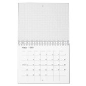Luxe witte monogrammap set kalender (Mar 2027)