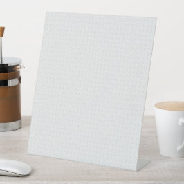 Luxe witte monogrammap set reclamebord met voetstuk
