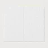 Luxe witte monogrammap set visitekaartjes (Buitenkant ongevouwen)