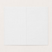 Luxe witte monogrammap set visitekaartjes (Binnenkant ongevouwen)