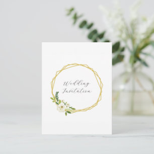 Luxe Witte Roos Bloemstuk Lijst Briefkaart