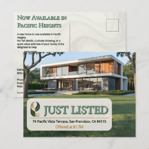 Luxe Woning Aangeboden Makelaar Foto Sage Goud Mar Briefkaart