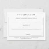 Luxe Wood Effect Art Cadeaucertificaat (Achterkant)