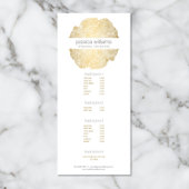 Luxe Wood-effect Art Reclamekaart