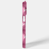 Luxe Zacht Roze Faux Velvet Case-Mate iPhone Case (Achterkant / Rechts)