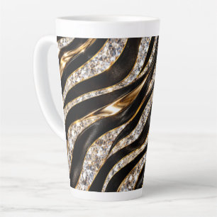 Luxe Zebra Kristal Dierenprint Latte Mok