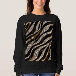 Luxe Zebra Kristal Dierenprint Trui
