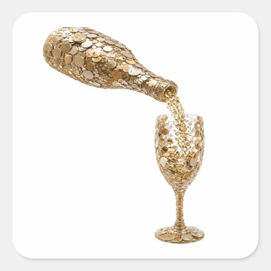 Luxe Zilver Sticker Kunst (Voorkant)