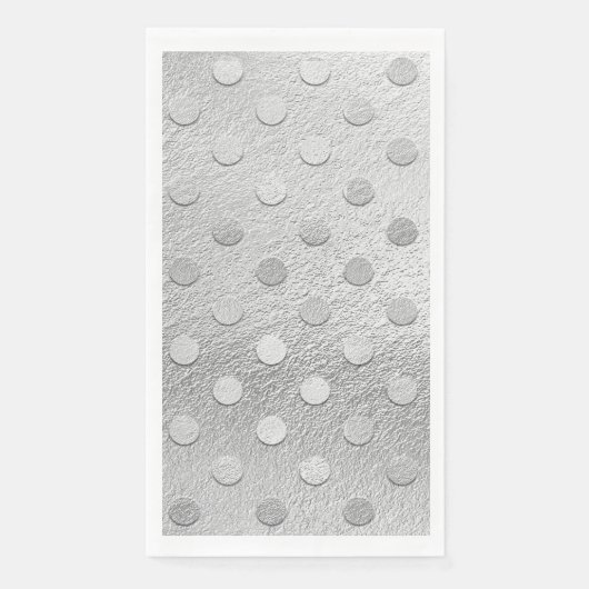 Luxe Zilver Wegwerp Servet (Voorkant)