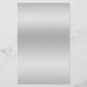 Luxe Zilveren Glitter Salon Benodigdheden Flyer (Achterkant)