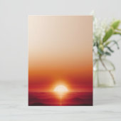 Luxe zonsondergang achtergrond kaart (Staand voorkant)