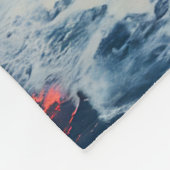 Luxe Zonsondergang Zeil Fleece Deken (Hoek)