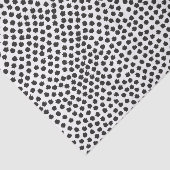 Luxe zwart Confetti Stippen tissuepapier (Detail)