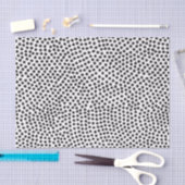 Luxe zwart Confetti Stippen tissuepapier (Craft)