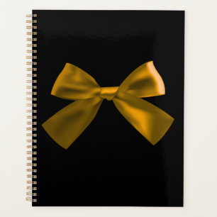 Luxe Zwart en Goud Boog Spiraal Notebook Planner