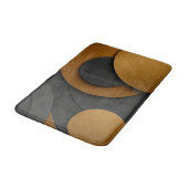 Luxe zwart en goud geometrisch abstract ontwerp badmat (Gekanteld)