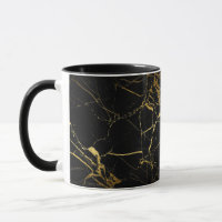 Luxe, zwart en gouden marmer