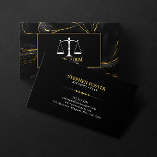 Luxe Zwart Goud Advocaat Rechtsgeleerde Jurist Wet Visitekaartje