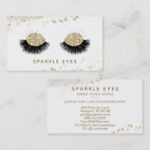 *~* Luxe Zwart Goud Grijs Ogen Lashes Glam Visitekaartje (Voorkant / Achterkant)