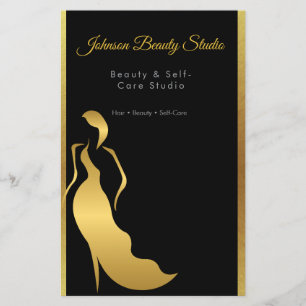Luxe Zwart & Goud Minimale Luxe Flyer