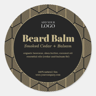 Luxe Zwart & Goud rond productetiket Ronde Sticker