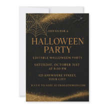 Luxe Zwart & Goud Spooky Elegant Halloween