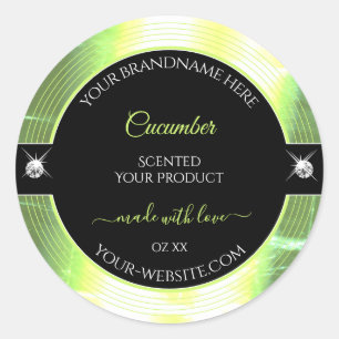 Luxe Zwart Licht Groen Brilliants Product Label