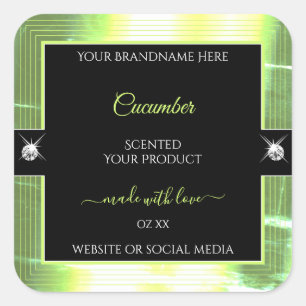 Luxe Zwart Licht Groen Brilliants Product Label
