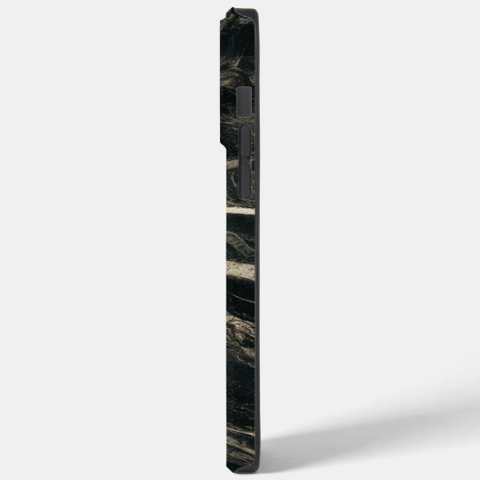 Luxe zwart marmer cool Case-Mate iPhone case (Achterkant / Links)