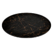 Luxe zwart marmer: elegante textuur snijplank (Hoek)