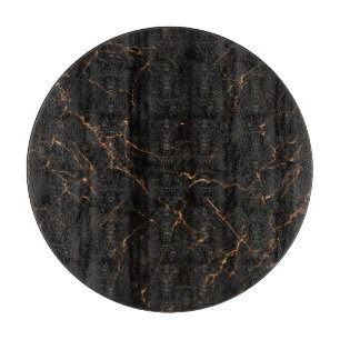Luxe zwart marmer: elegante textuur snijplank