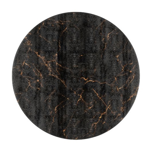 Luxe zwart marmer: elegante textuur snijplank (Voorkant)