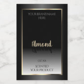 Luxe zwart-witlabel Gold-Lijst Voedselcontainer Etiket (Enkel label)