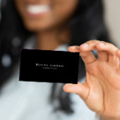 Luxe, zwarte en witte QR-CODE Visitekaartje