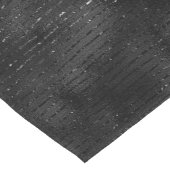 Luxe zwarte faux glitter strepen patroon korte tafelloper (Hoek)